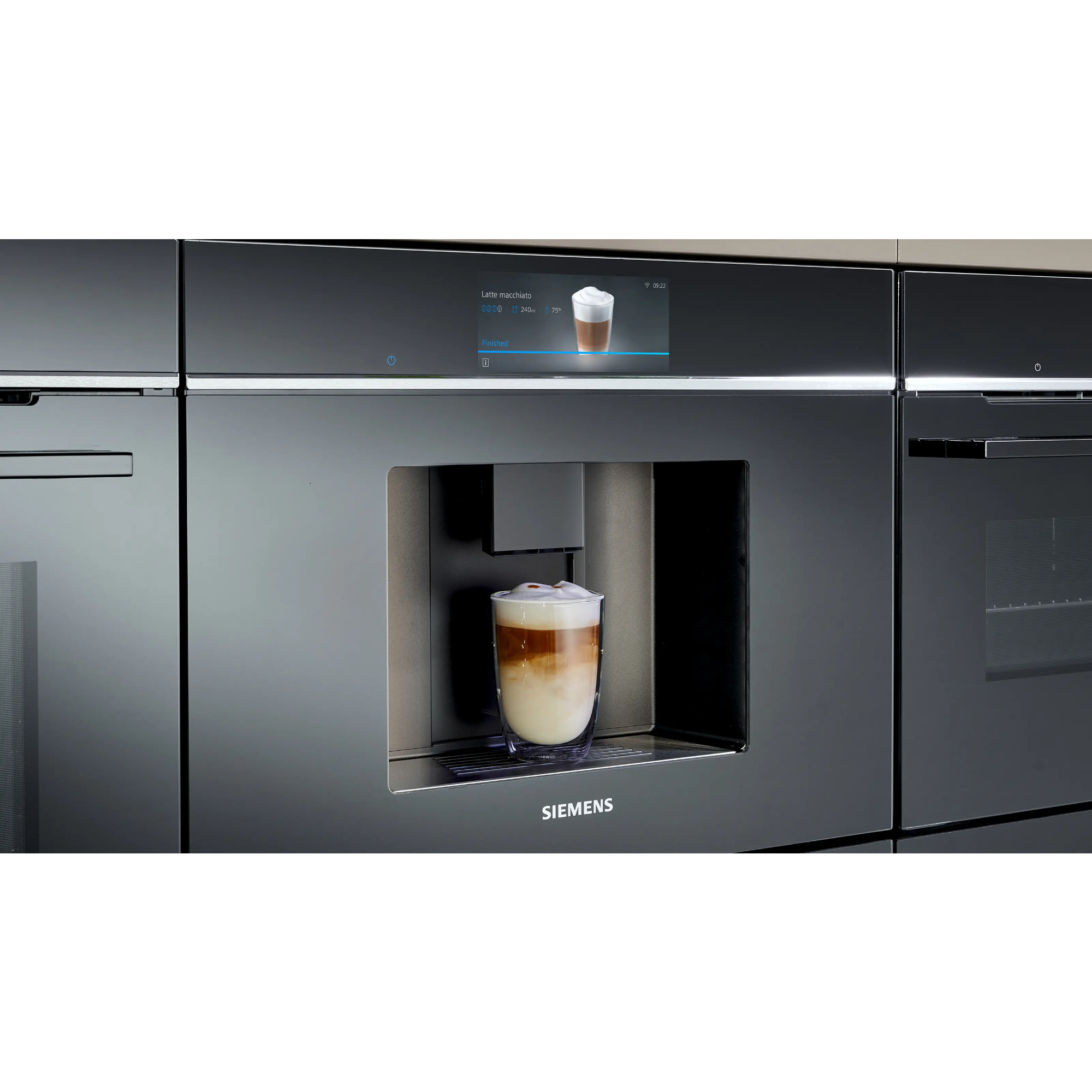 Кофемашина автоматическая встраиваемая Siemens CT718L1B0, черный в TehnoAdept