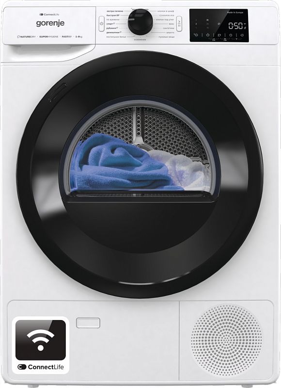 Сушильная машина Gorenje DPNE92GNLWIFI/C, белый в TehnoAdept