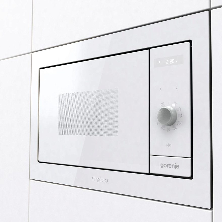 Микроволновая печь встраиваемая Gorenje BM235G1SYW, белый в TehnoAdept
