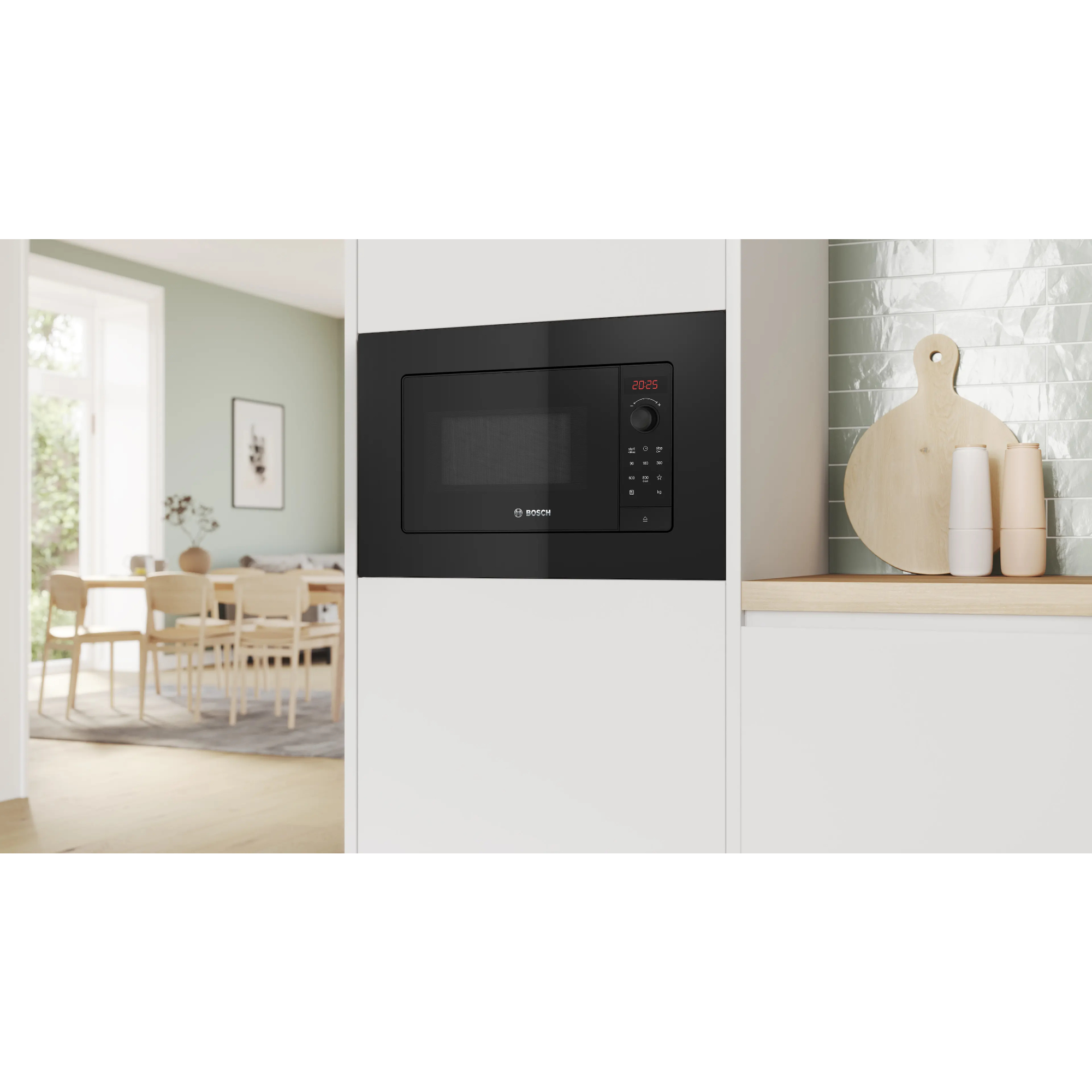 Микроволновая печь встраиваемая Bosch BFL623MB4, черный в TehnoAdept